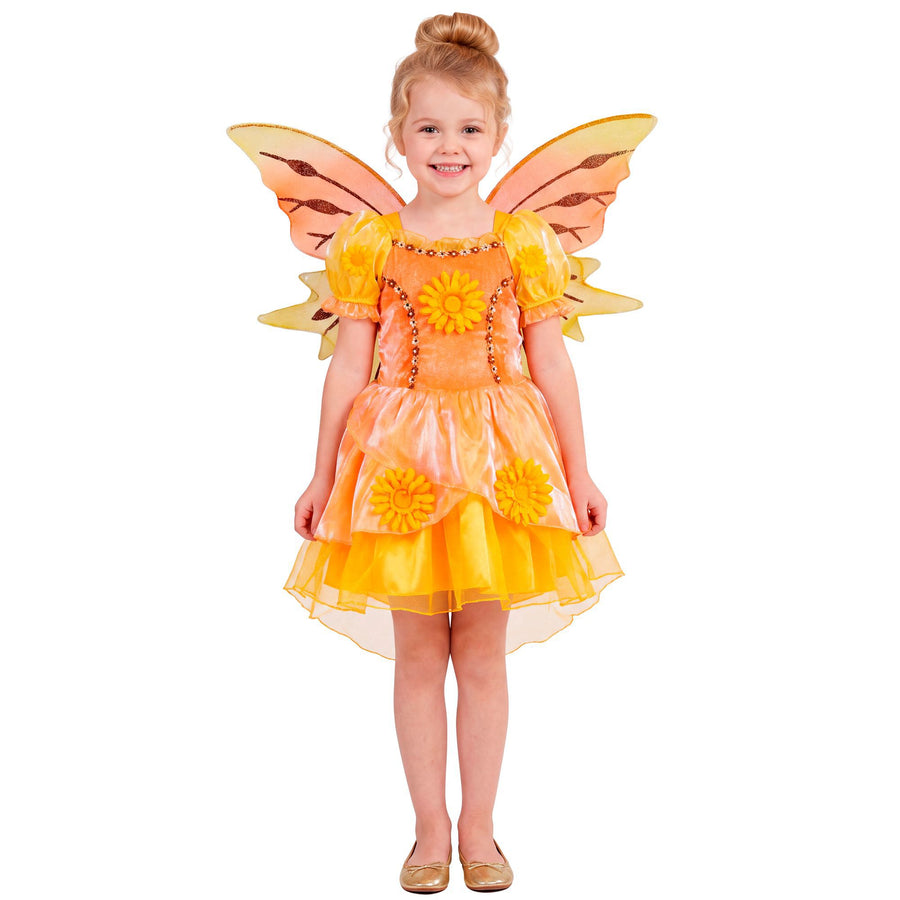 Widmann Summer Fairy Kinderkostüm mit Kleid und Flügeln –