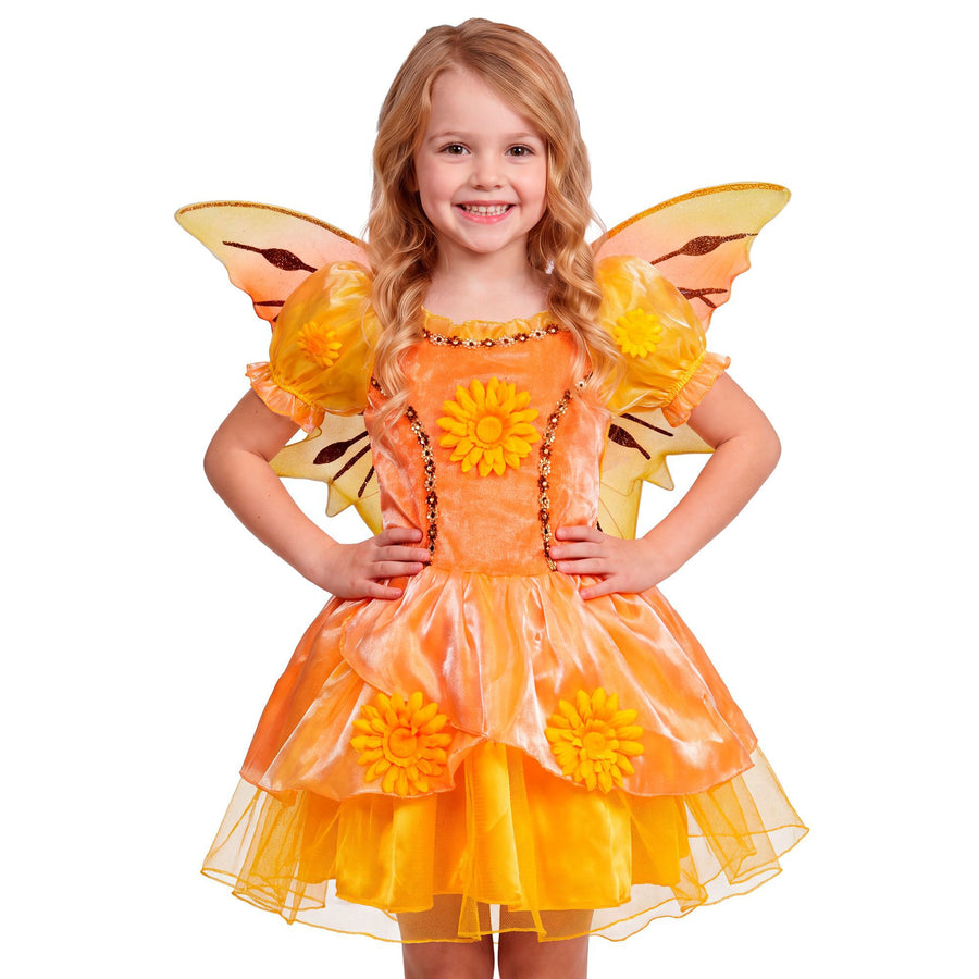 Widmann Summer Fairy Kinderkostüm mit Kleid und Flügeln –