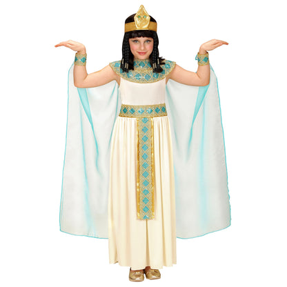 "CLEOPATRA" (Kleid mit Gürtel, Armbänder, Stirnband, Umhang)