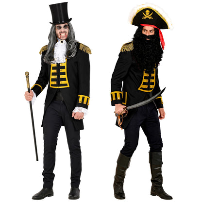 "SCHWARZE GARDEUNIFORM / PARADEFRACK" für Herren