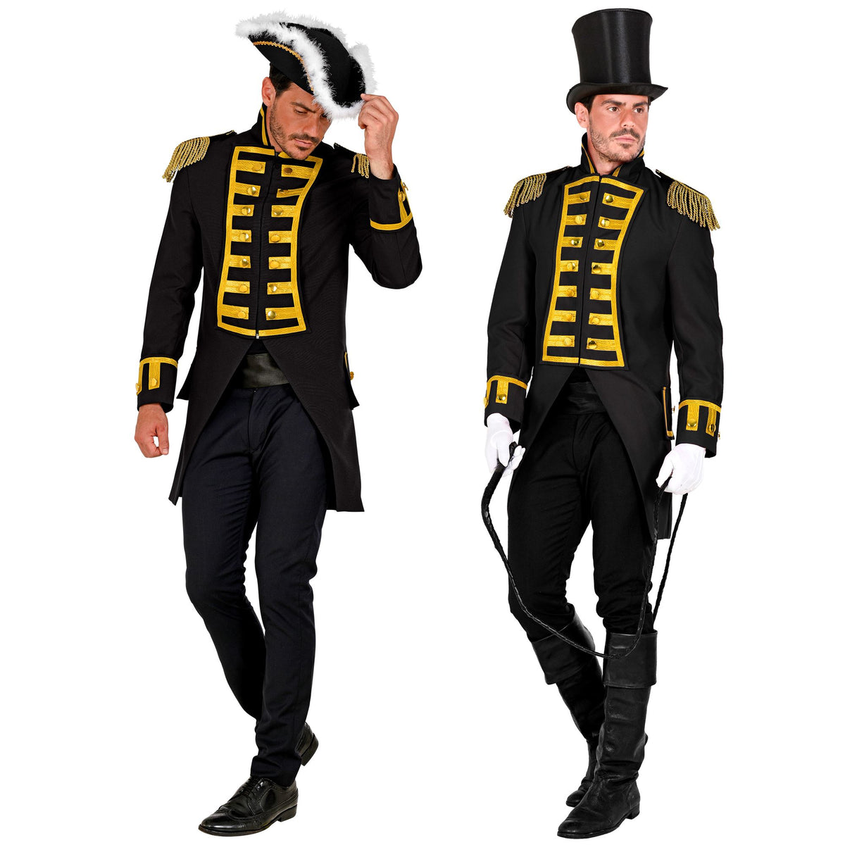 "SCHWARZE GARDEUNIFORM / PARADEFRACK" für Herren
