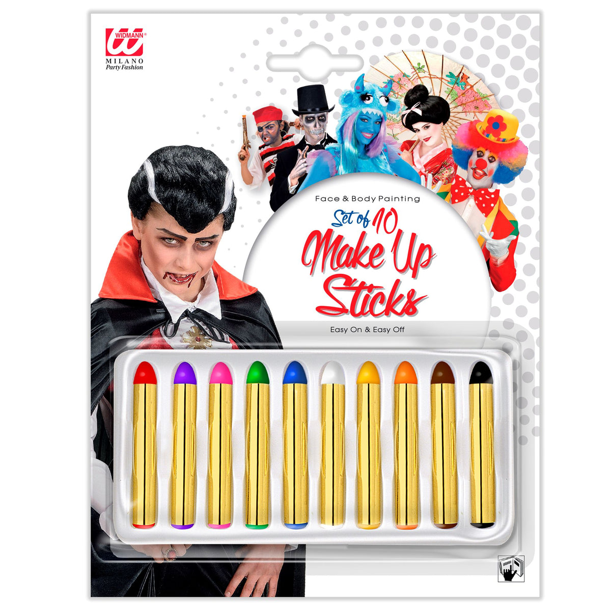 "Set von 10 SCHMINKSTIFTEN" - 24 ml