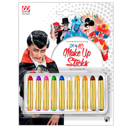 "Set von 10 SCHMINKSTIFTEN" - 24 ml