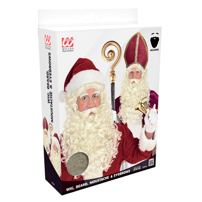 "WEIHNACHTSMANN UND ST. NIKOLAUS PERÜCKE MIT BART, SCHNURRBART & AUGENBRAUEN" in Box