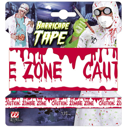 "ABSPERRBAND" CAUTION: ZOMBIE ZONE 7,20 m