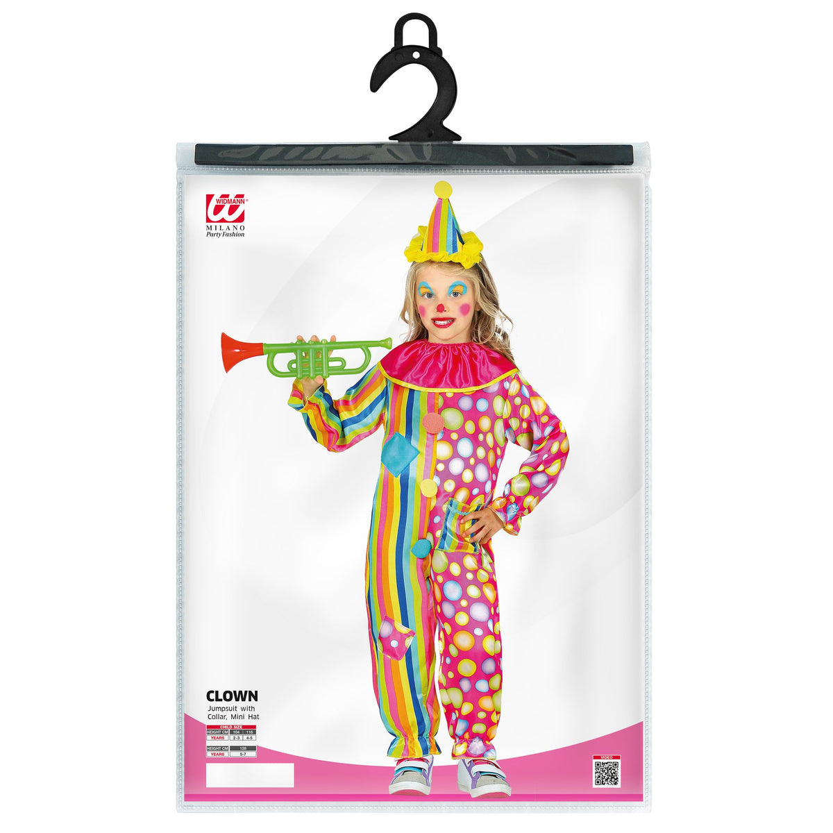"CLOWN" (Overall mit Kragen, Minihut)