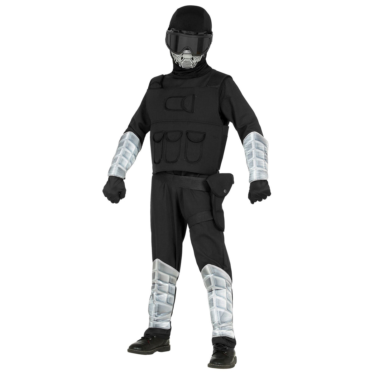 Widmann Special Forces Kinderkostüm mit Einsatzweste und Zubehör – Rückansicht