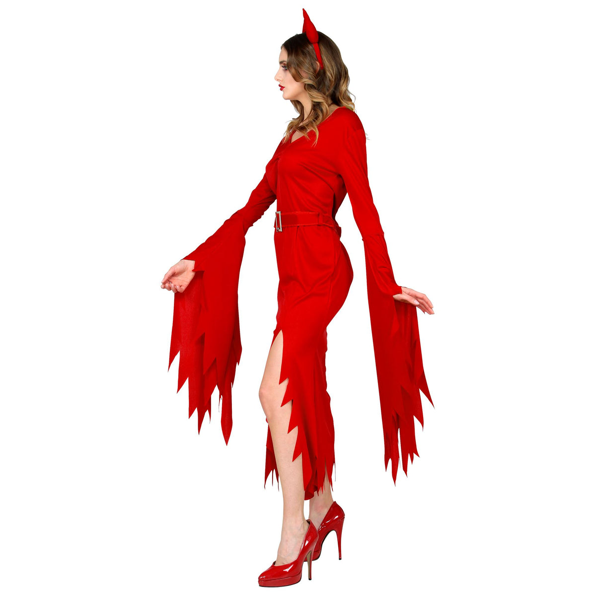 "TEUFEL" (Kleid, Gürtel, Teufelshörner)
