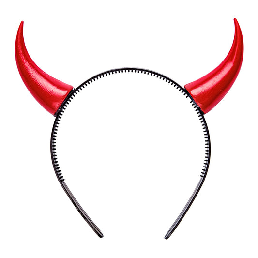 Rote Teufelshörner als auffälliges Halloween-Accessoire