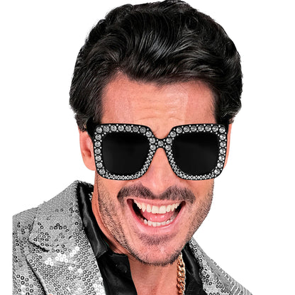 "SCHWARZE STRASS BRILLE"