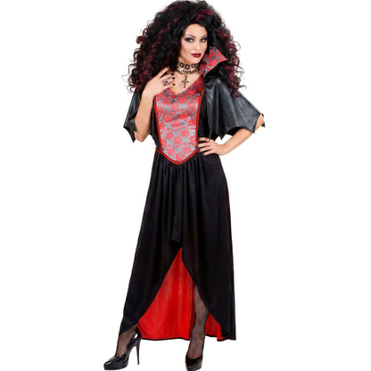 "BAROCKE VAMPIRDAME" (Kleid, Mäntelchen mit Kragen)
