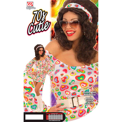 "70s MOD" (Kleid, Gürtel, Stirnband)