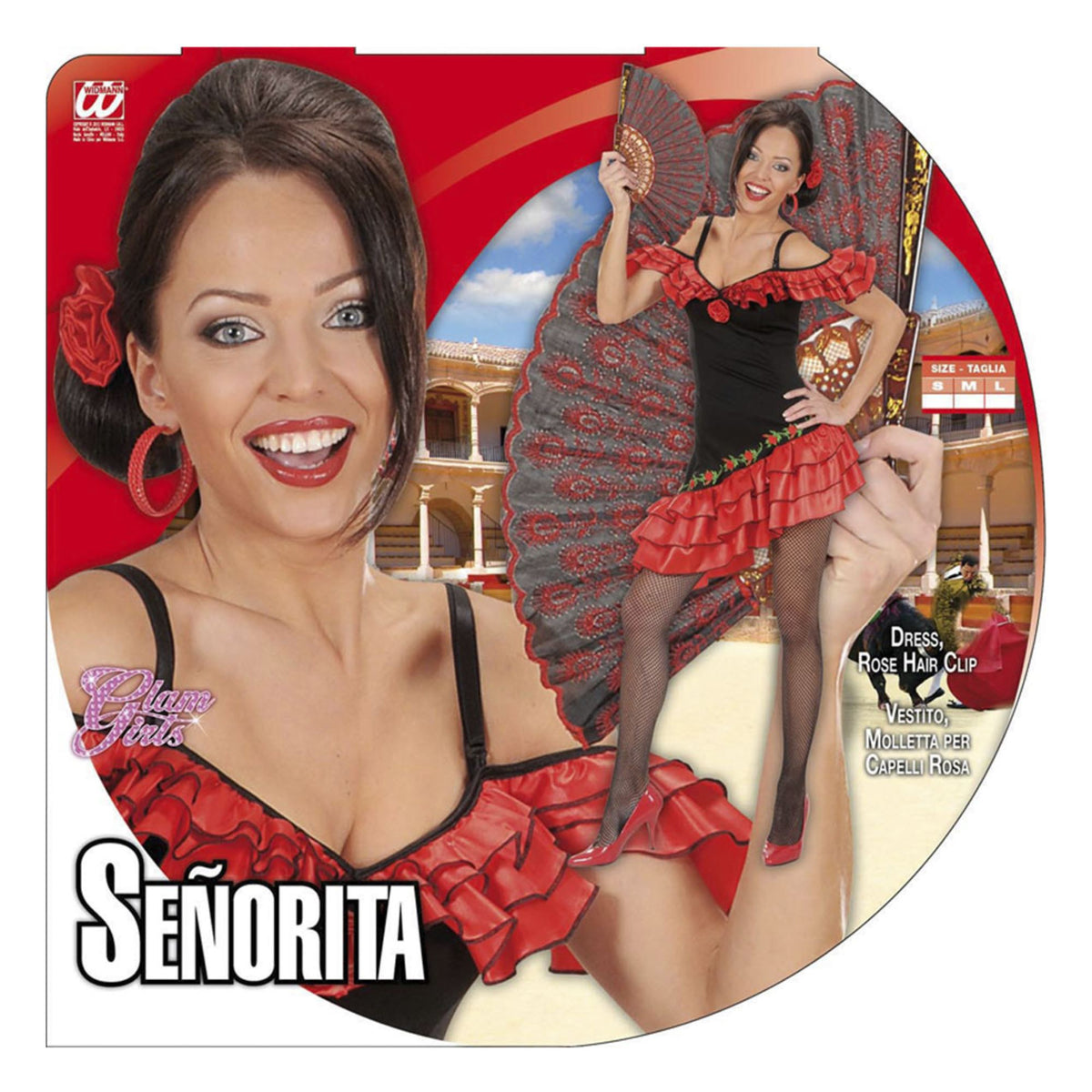 "SEÑORITA" (Kleid, rosa Haarspange)