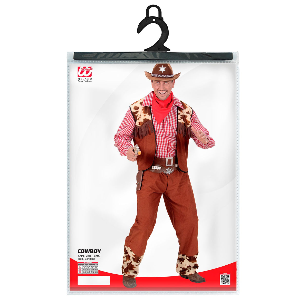 "COWBOY" (Hemd, Weste, Hose, Gürtel, Bandana)