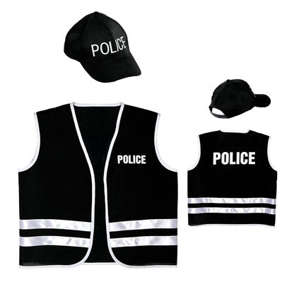 "POLIZIST" (Weste, Basecap)