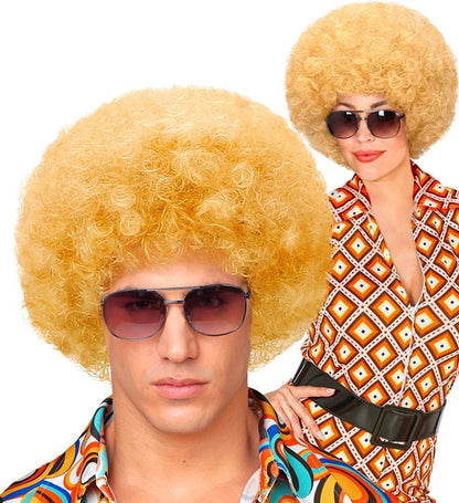 "BLONDE DISCO 70er JAHRE PERÜCKE UNISEX" in Polybag