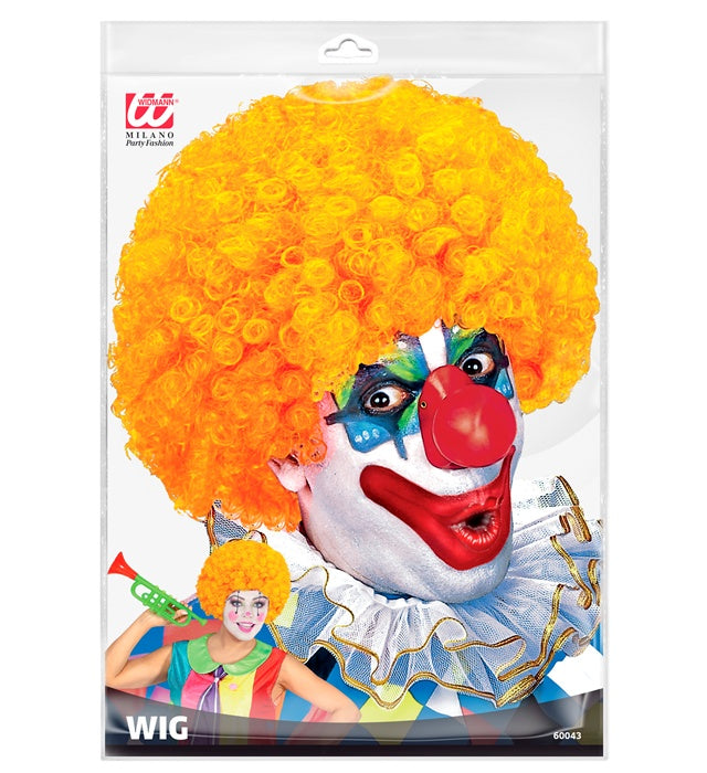 "LOCKIGE PERÜCKE" orange - in Polybag