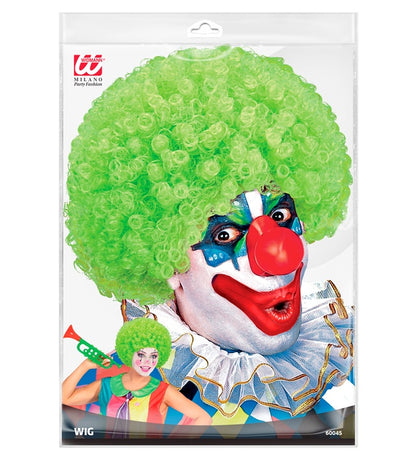 "LOCKIGE PERÜCKE" grün - in Polybag