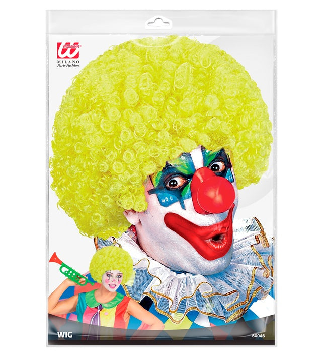 "LOCKIGE PERÜCKE" gelb - in Polybag