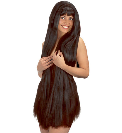 "SUPERNATURAL SCHWARZE PERÜCKE EXTRA LANG" 100 cm - in Polybag