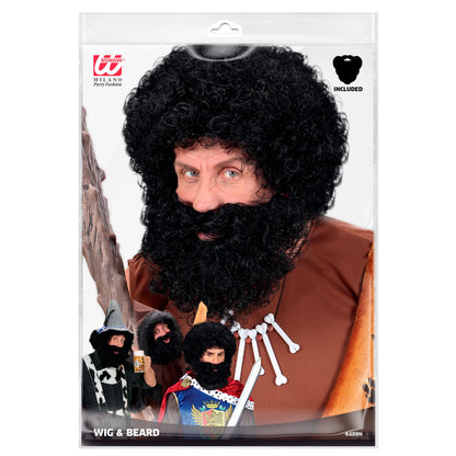 "PERÜCKE UND BART KNECHT RUPRECHT"schwarz - in Polybag