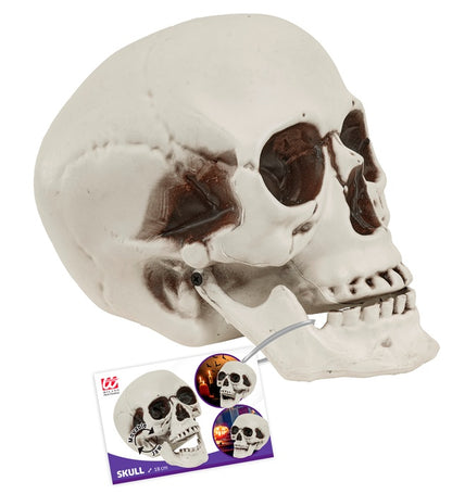 "TOTENKOPF MIT BEWEGLICHEM KIEFER" 18 cm