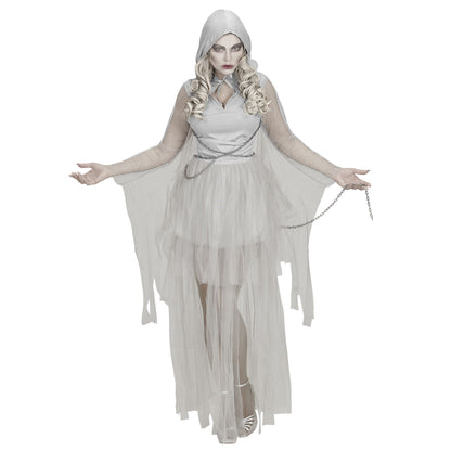 "GHOSTLY SPIRIT IN KETTEN" (Kleid mit Kapuze, Ketten)
