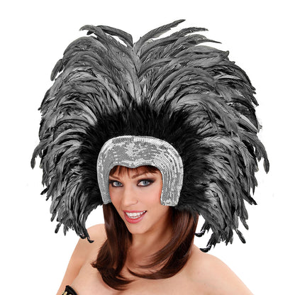 "BRAZIL FEDERKOPFSCHMUCK" - silber