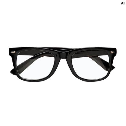 "BRILLE FÜR MEHRERE CHARAKTERE" mit hellen Gläsern