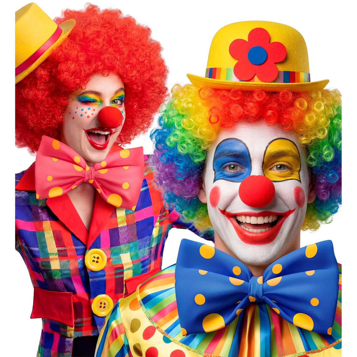 Maxifliege in drei bunten Farbkombinationen – Perfektes Accessoire für Fasnacht & Mottopartys