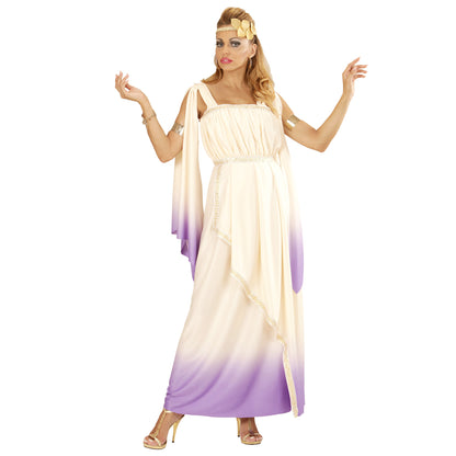 Griechische Gottheit Kostüm von Widmann mit Kleid und Lorbeerkranz – Detailansicht