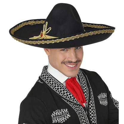 "DELUXE MEXIKANISCHER SOMBRERO" aus Filz 50 cm