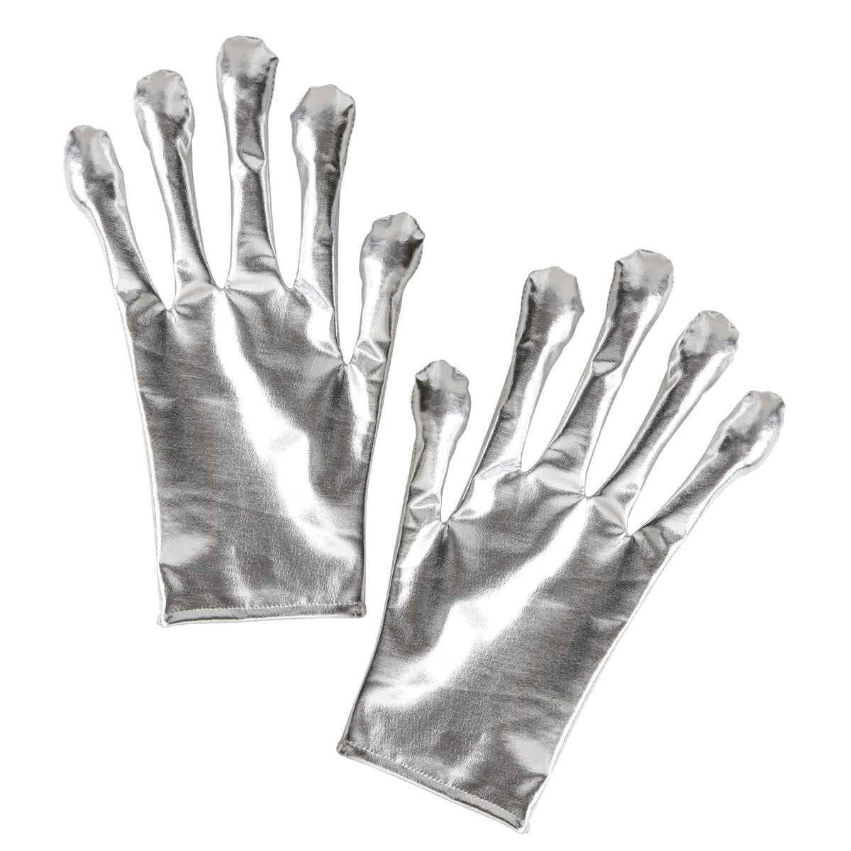 "ALIEN HANDSCHUHE SILBER METALLISCH"