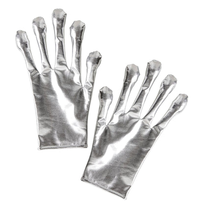 "ALIEN HANDSCHUHE SILBER METALLISCH"