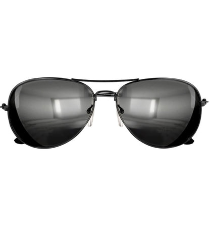 "POLIZISTENBRILLE" mit verspiegelten Gläsern