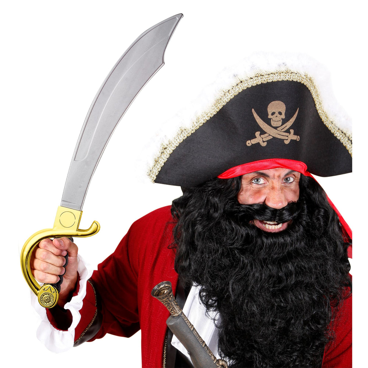 Widmann Piraten-Säbel 56 cm für Kostüm und Fasnacht – Seitenansicht