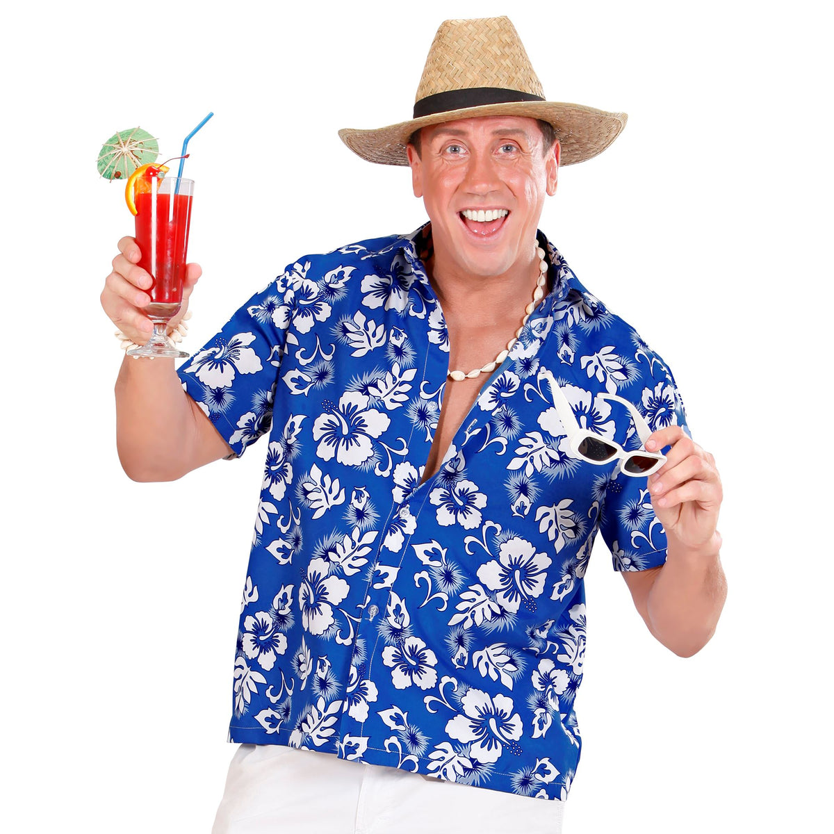 "BLAUES HAWAIIHEMD"