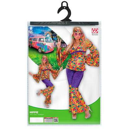 "HIPPIE GIRL" aus Samt (Oberteil, Hose, Stirnband)