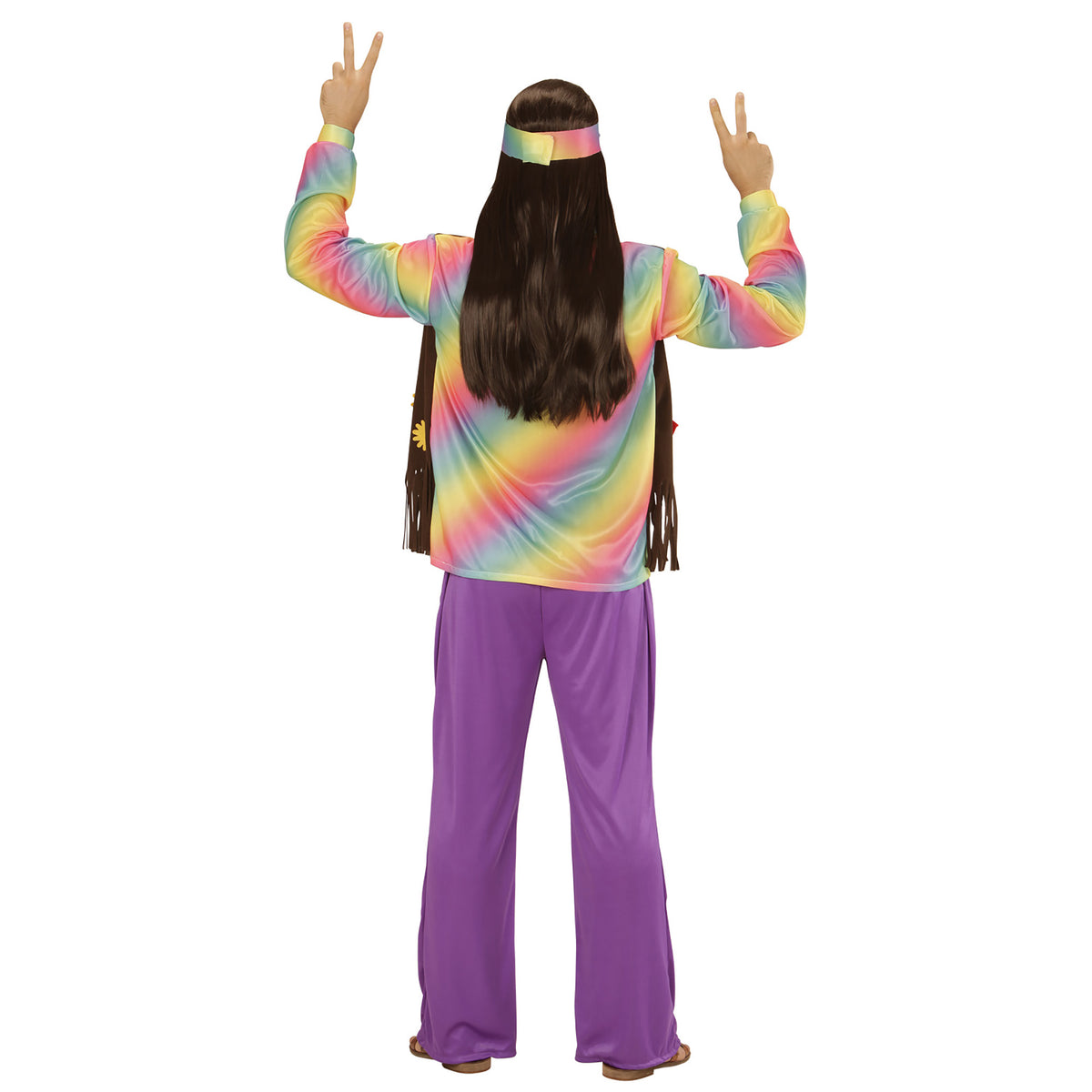 "HIPPIE" (Shirt mit Weste, Hose, Stirnband)