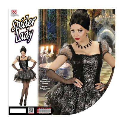 "SPIDER LADY" (Kleid, fingerlose Handschuhe)