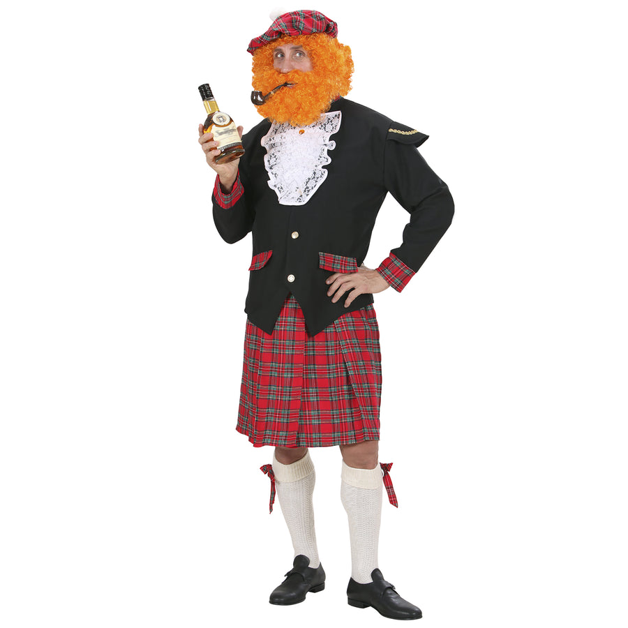 Schottisches Herren-Kostüm von Widmann mit Jacke Jabot Kilt und Hut – Produktansicht