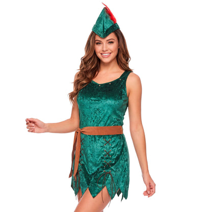 "ROBIN OF SHERWOOD GIRL" (Kleid, Gürtel, Hut)
