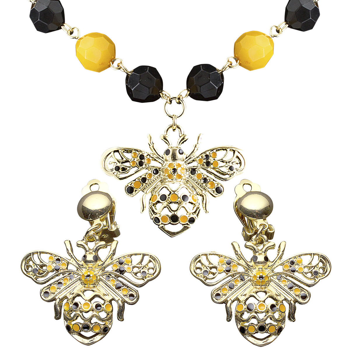 "SET KETTE UND OHRRINGE BIENE"