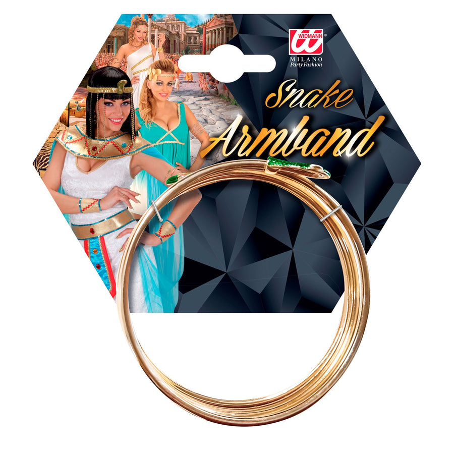 Goldfarbenes Schlangen-Armband von Widmann – Detailansicht
