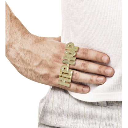 "GOLDENER HIP HOP RING"