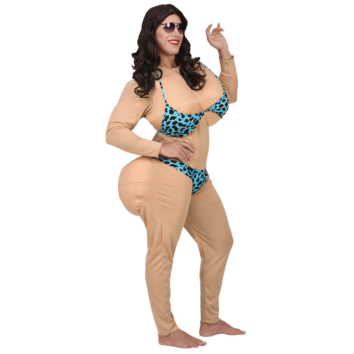 "MISS BIKINI" (Overall mit riesen Brüsten & Hintern, Bikini)