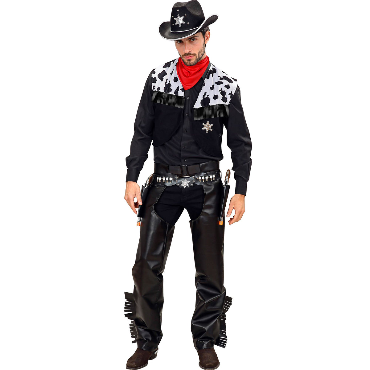 "RODEO COWBOY" (Weste, Chaps, Gürtel, Bandana)