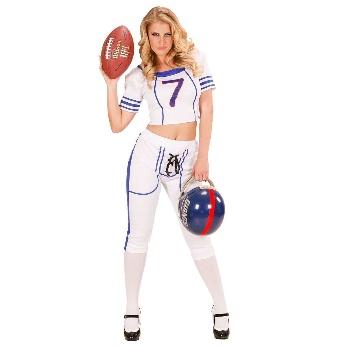 "AMERICAN FOOTBALL-SPIELERIN" (Top, Hose)