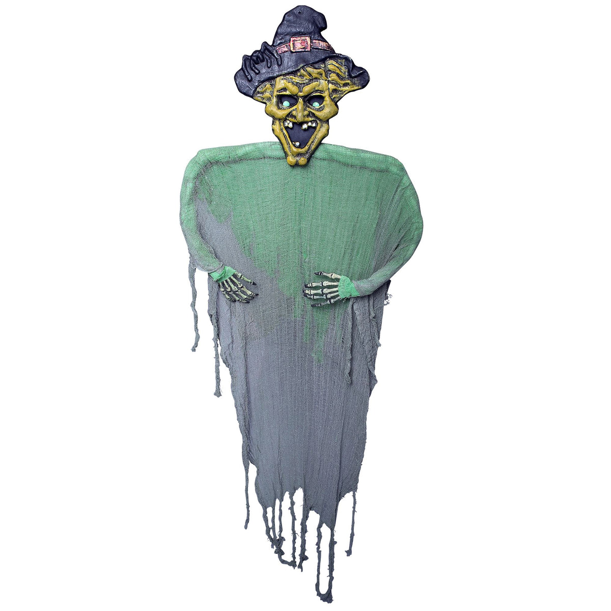 Widmann Hexe 190 cm Halloween-Dekoration – Rückansicht