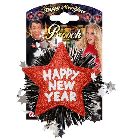 "ROTE BROSCHE HAPPY NEW YEAR"